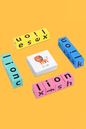 Rubik İngilizce Puzzle ile Eğlence | Görsel Hafızayı Test Etmek için Bir Kutu Oyunu Oyuncağı edoyinglizicetakım - 1
