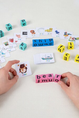 Rubik İngilizce Puzzle ile Eğlence | Görsel Hafızayı Test Etmek için Bir Kutu Oyunu Oyuncağı edoyinglizicetakım - 3