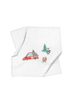 Rudolf's New Year Pamuk Müslin Örtü Seti BABYMUSLIN201 - 4