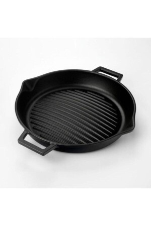 Runde Grillpfanne aus Gusseisen, konisch, 30 cm, LAVLVECOGT30KNK - 1