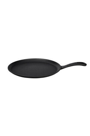 Runde Gusseisen-Pfanne für Pizza, Crêpes und Pfannkuchen. Gusseisen mit massivem Griff, Durchmesser (Ø) 26 cm. PRA-3503525-4032 - 3