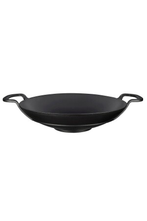 Runder Wok aus Gusseisen, massiver Doppelgriff aus Gusseisen, Durchmesser (Ø) 38 cm. TYC00135397290 - 1