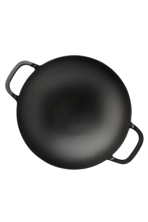 Runder Wok aus Gusseisen, massiver Doppelgriff aus Gusseisen, Durchmesser (Ø) 38 cm. TYC00135397290 - 5