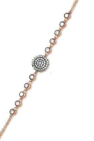 Rundes Diamantarmband für Damen – Rose - 4