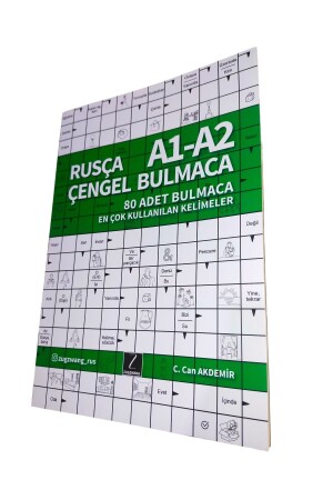 Russisches Hakenrätsel A1-A2-Rätselbuch, das den russischen Wortschatz lehrt - 1