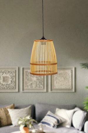 Rustic Series Lavinia Bamboo Pendelleuchte Kronleuchter 30x20cm 0799906428710 - 1