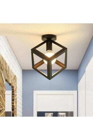 MNZ-Rustic Retro Model Geometric Plafonier Metal Cube Chandelier LMBDR35291 - Lambadar
