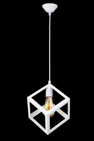 MNZ-Rustic Retro Model هندسي مصباح العضو المعدني مكعب الشنابل - Lambadar