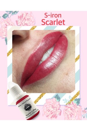 S-Iron Permanent Make-up Lippenfarbe Scarlett Coffe 12 ml SRN-01SCRLT - 5