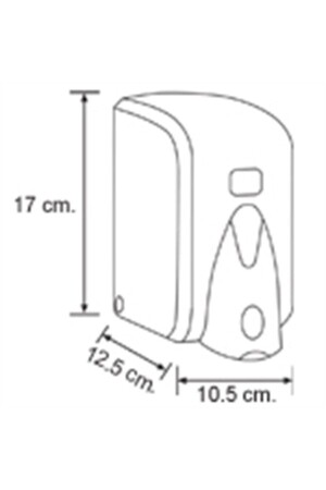 S5b 500 Gr. Flüssigseifenspender mit schwarzem Reservoir – Flüssigseifenspender SG0045 - 6