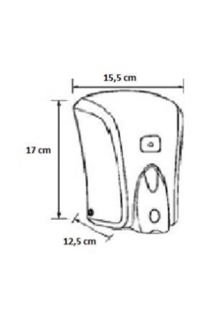 S5m Medikal Sıvı Sabun Dispenseri 500 ml (BEYAZ) 8697428370512 - 3