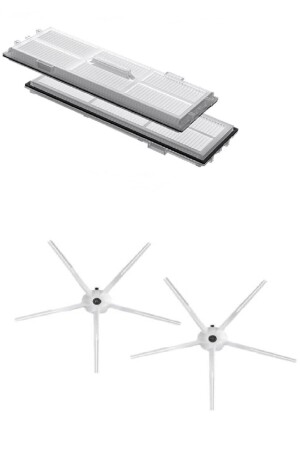 S7 S7 Max S7 Ultra T7 T7s kompatibler Roboter-Staubsauger Hepa-Filter 2 Stück und Seitenbürste 2 Stück LINS7000025667700 - 2