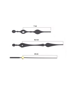 Saat Mekanizması- Akar Sessiz Duvar Saat Mekanizması 16 Mm -akrep-yelkovan-saniye-askılı - 6