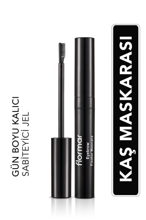 Sabitleyici ve Renk Koruyucu Şeffaf Kaş Maskarası - Eyebrow Fixator Mascara - 001 - 8690604242733 0212092 - 1