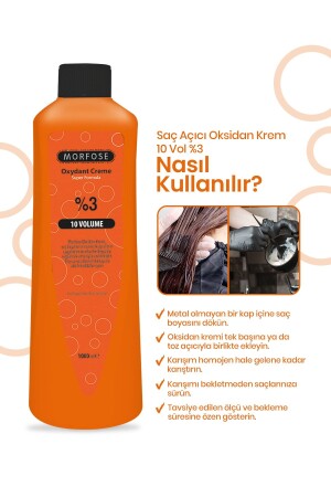 Saç Açıcı Oksidan Krem 10 Vol %3 1000 ml - 4