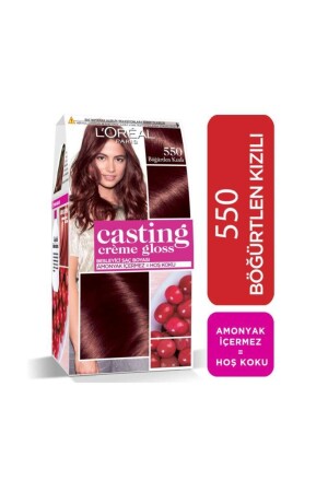 Saç Boyası - Casting Creme Gloss 550 Böğürtlen Kızılı 3600523291489 - 2