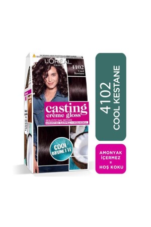 Saç Boyası - Casting Crème Gloss 4102 Cool Kestane 3600523807154 LOREALCSTNG - 1