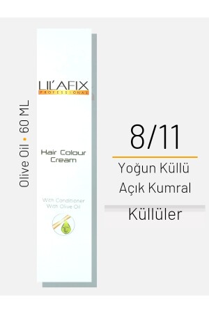 Saç Boyası No 8-11 Yoğun Küllü Açık Kumral 60ml - Lilafix