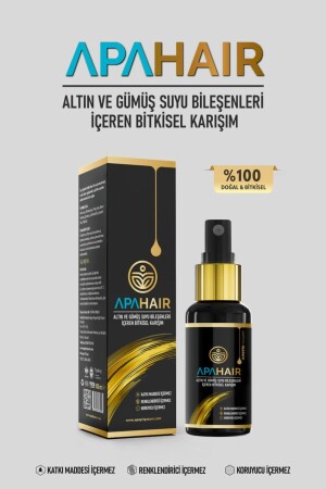 Saç Dökülmesi- Kepek- Seboreik Dermatit Onarıcı- Saç Gürleştirici Bio Saç Kürü %100 Doğal Apahair - 1