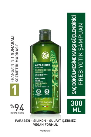 Saç Dökülmesine Karşı (anti-chute) Güçlendirici Prebiyotik Şampuan - Sülfatsız & Vegan-300 Ml - 1