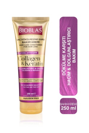 Saç Dökülmesine Karşı Bakım Kremi 250ml Collagen&keratin - 1