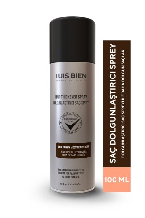 Haar-Volumenspray – Dunkelbraun 8681529832192 - Luis Bien