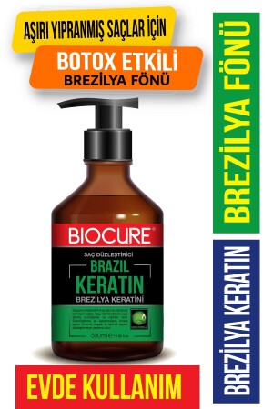 Saç Düzleştirici Keratin Bakımı Brezilya Fönü 500 Ml Kokusuz Dumansız - 1