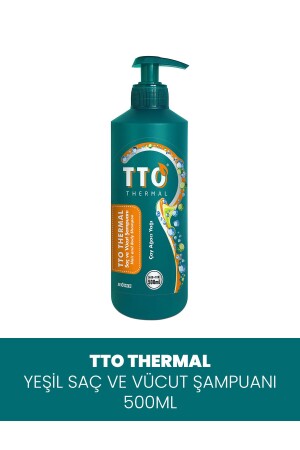 Saç Ve Vücut Şampuanı 500 ml Yeşil ( Kepek Kaşıntı Pullanma - Çay Ağacı Yağı - Tea Tree Oıl) - Tto