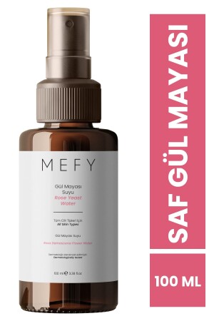 Saf ve Doğal Gül Mayası Suyu Aydınlatıcı Ve Gözenek Sıkılaştırıcı Tonik 100 ml MEFY41 - 2