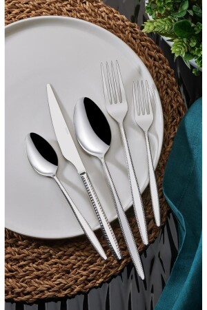 MNZ-Safir 84 قطعة سكين ملعقة شوكة مجموعة 18/10 8697446143921 - Onon