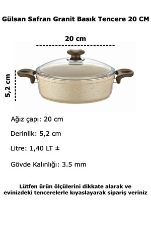 Safran-Granit-Flachtopf 20 cm SFBAS20 - 3