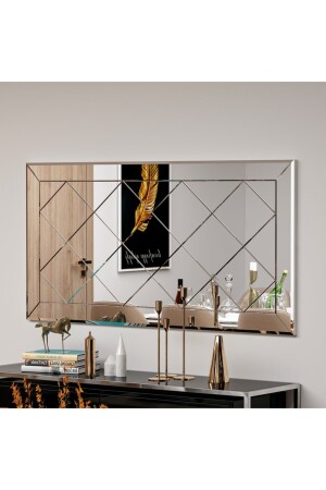 - Saga Dekoratif Baklava Desenli Salon Ofis Konsol Aynası Sga01 - 1