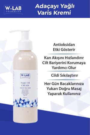 Sage Oil Adaçayı Yağlı Varis Kremi 190 ML - 1