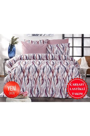 غرفة المراهقين وغرفة الأطفال الموجات الملونة غطاء الواحد من الأغطية المعدة مع الأوراق المطوية دالجاموديل - Şahinhome