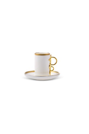 Şahmeran Weiße Kaffeetasse für 2 Personen 100 ml 153. 03. 06. 7864 - 4