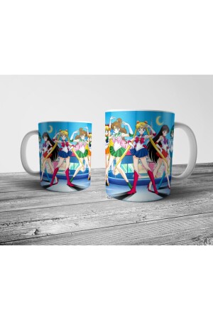 Sailor Moon Ay Savaşçısı Kupa Bardak Model 1 PIXKUPSMAS1 - 1