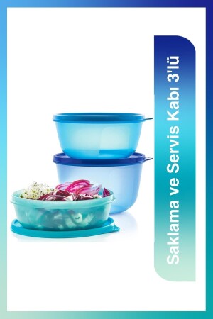 Saklama ve Servis Kabı 3'lü Set 111334488 - 1