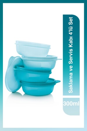 Saklama ve Servis Kabı 4'lü Set 300 ml 11115175 - 1