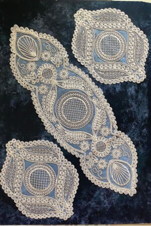 مجموعة غرفة المعيشة من منطقة المنطقة - غرفة النوم 3 قطع طاولة القهوة - طاولة طاولة 3 قطع طاولة - Çt Çeyizci Tekstil