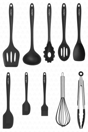 Salvatore 10 Parça Spatula Set Siyah - 2