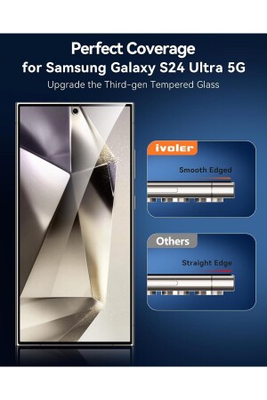 Samsung Galaxy S24 Ultra 6. 8' Displayschutzglas, vollflächige, flache Displayschutzfolie aus gehärtetem Glas - 4