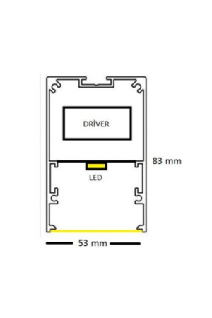 Samsung Led Lineer Armatür 100cm(SİYAH KASA,GÜN İŞIĞI 3000K)sarkıt Modern Avize Salon Mutfak 22w 3020 4580 - 5