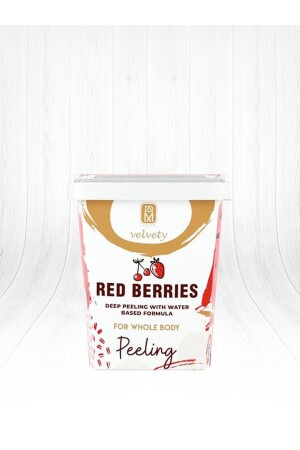 Samtiges Peeling - Rote Beeren - 400 ml - 1