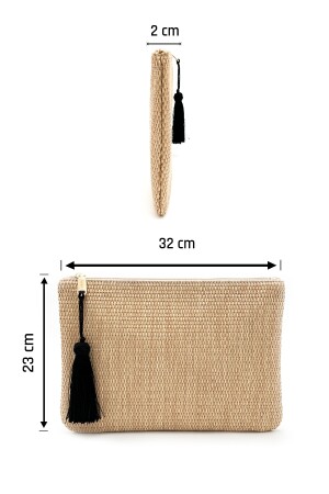 Sandy Wicker Kadın Hasır Clutch & Portföy C062204 - 4