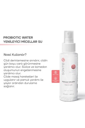 Sante Plus Hidrosol Micellar Probiyotikli Yüz Temizleme Suyu 200 Ml SP27 - 4