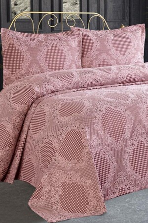 Saphir-Jacquard-Chenille-Tagesdecke in Pulverform - 2