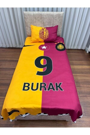 Sarı Kırmızı Taraftar Yatak Örtüsü HEDİYE Yastık Kılıfı Spiderman İnce Dekoratif Petek Kumaş - Cici Eko