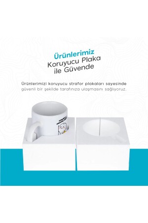 Sarı Lacivert Kişiye özel İsimli Forma Numaralı Sevgililer Kupa Bardak Kahve Özel Tasarım - 4