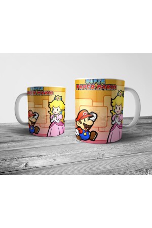 Sarı Super Mario Ve Princess Peach Kupa PIXKUPMAPE1 - 2