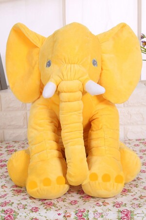Sarı Uyku Arkadaşım Fil 95 Cm - Halley Peluş Oyuncak